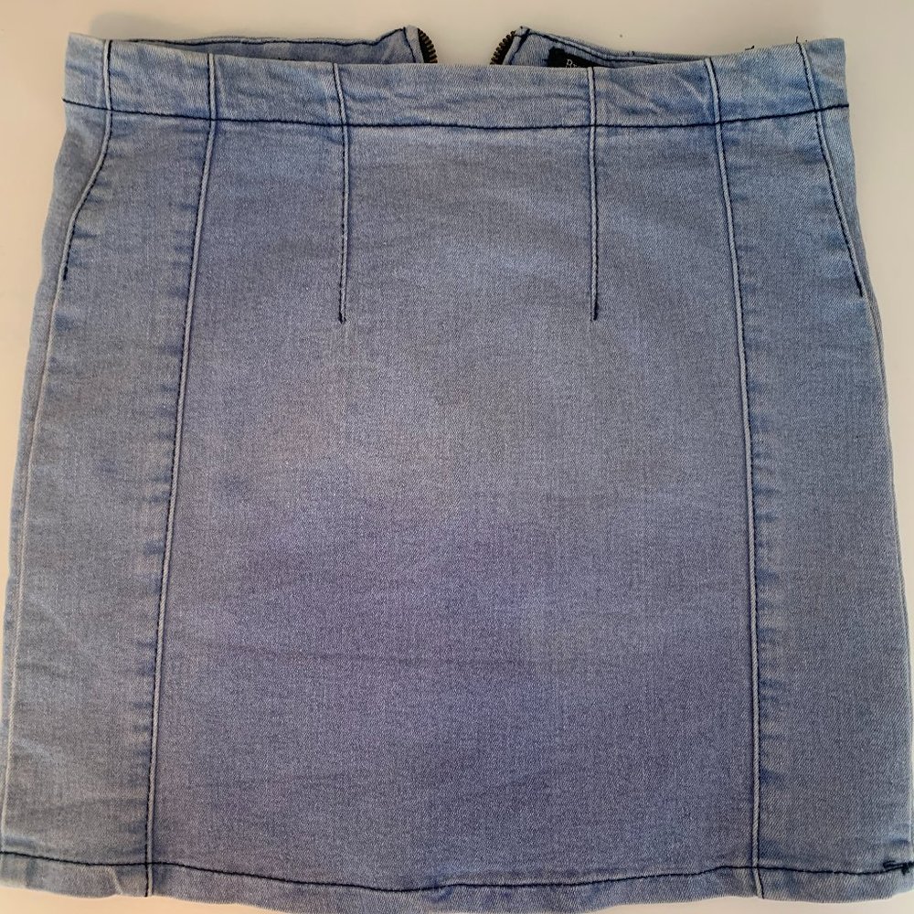 brandy melville bodycon tight denim mini skirt M